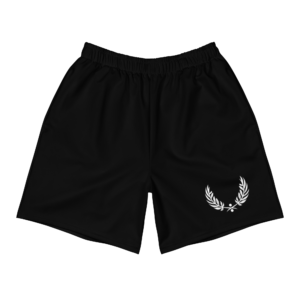 White Pea Icon Black Athletic Bottoms