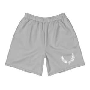 White Pea Icon Athletic Silver Shorts