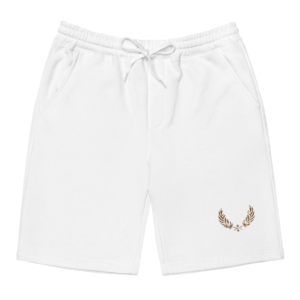 Men's Brown Madras Fleece Shorts