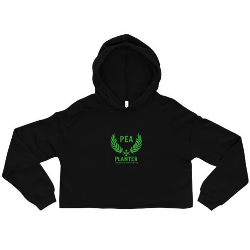 Pea Planter Caribbean Sportswear Crop Hoodie
