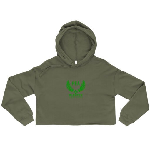 Pea Planter Caribbean Sportswear Crop Hoodie - Image 3