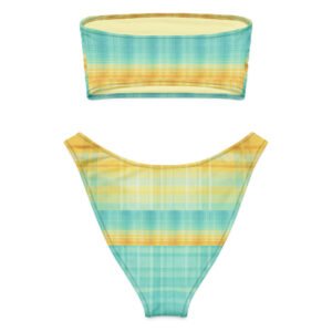 Tropic Madras Bandeau Bikini