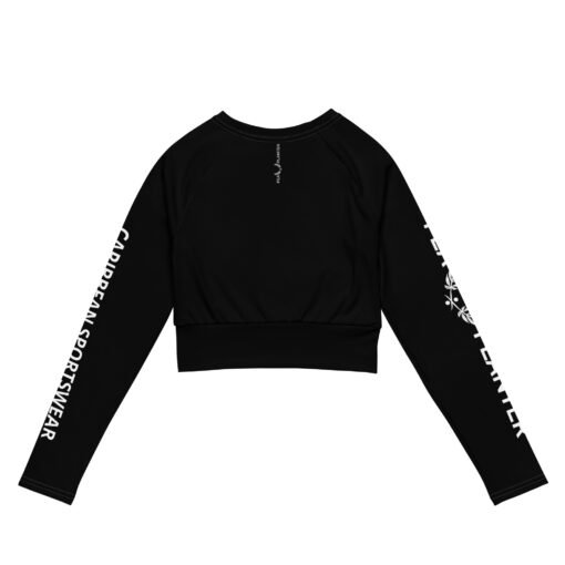 Black Caribbean Sportswear Crop Top - Image 2