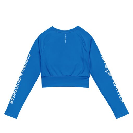 Blue Caribbean Sportswear Crop Top - Image 2