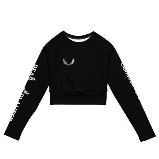 Black Caribbean Sportswear Crop Top