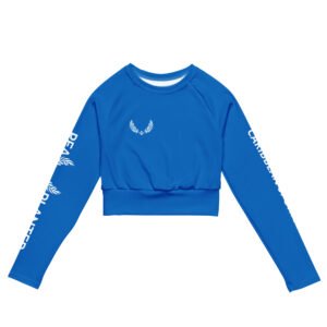 Blue Caribbean Sportswear Crop Top