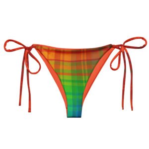 Watermelon Madras Bikini Bottom