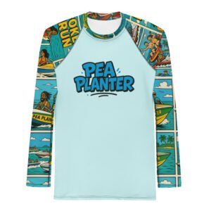 Blue Cartoon Caribbean Sportswear Rash Guard
