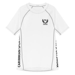 White Caribbean Sportswear Short Rash Guard