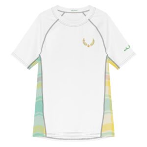 Yellow Madras Caribbean Sportswear VI Rash Guard
