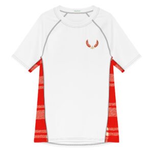 Red Madras Caribbean Sportswear VI Rash Guard