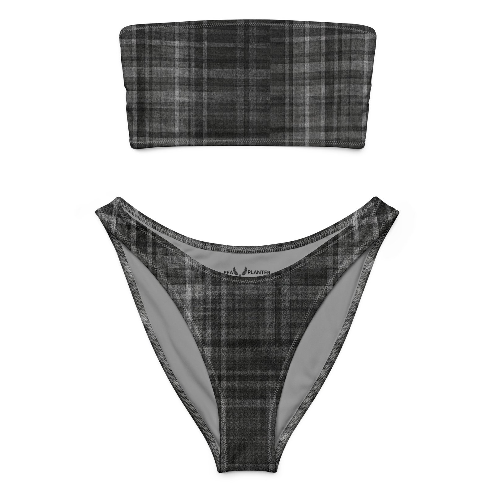 Black Caribbean Sportswear Bandeau Bikini - Image 2