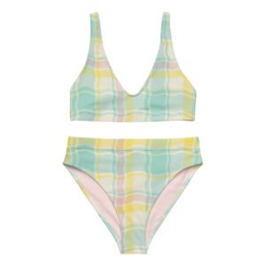 Multi Madras High-Waisted Bikini